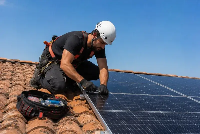 Maintenance et monitoring de panneaux solaires à Saint-Ferréol-Trente-Pas